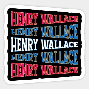 NATIONAL TEXT ART HENRY WALLACE Sticker